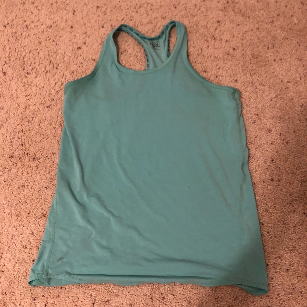 athlete girl tank top